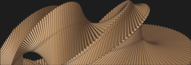 Geometría paramétrica generada en Rhino 3D